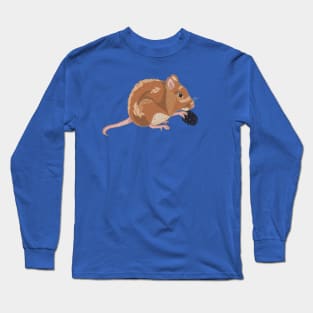 Field Mouse Eating his Favorite Snack Long Sleeve T-Shirt